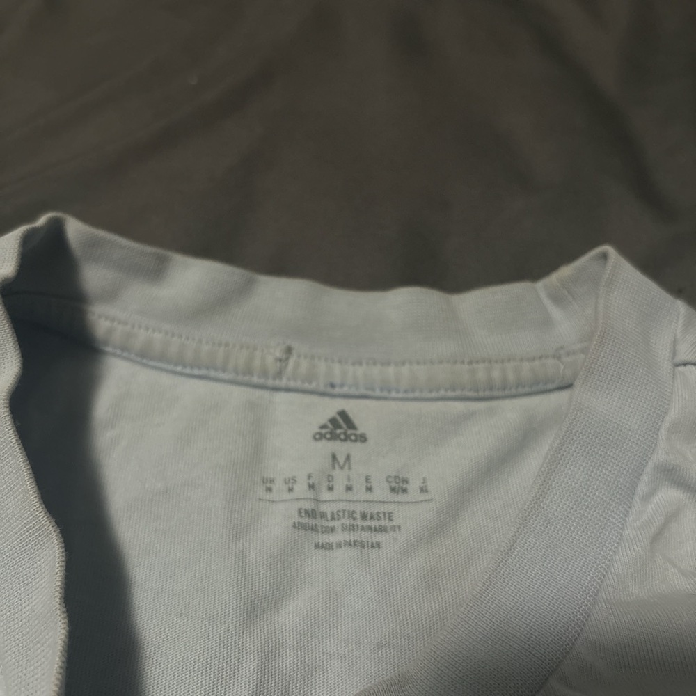 Blue adidas shirt medium